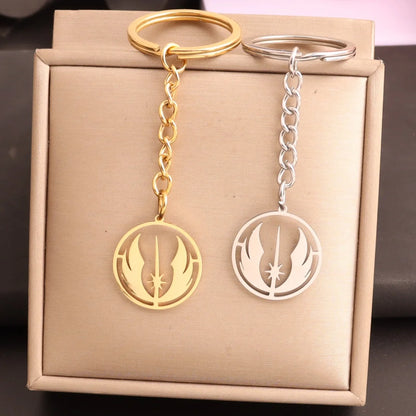 Stainless Steel Keychain Jedi Order