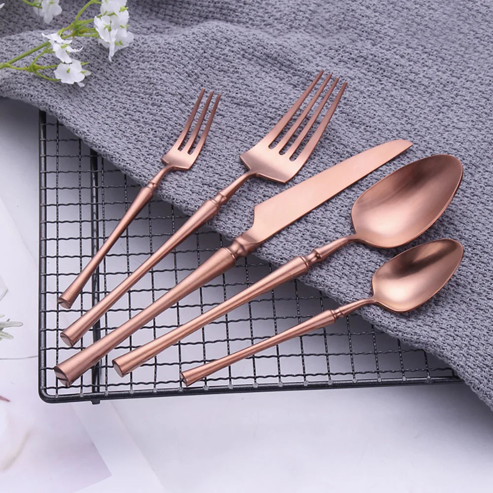 Metal Solid Sliver Cutlery Set