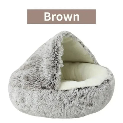 Warm Plush Cat Bed