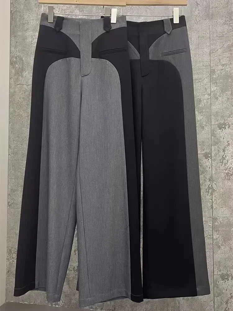 Patchwork Wide Jeans