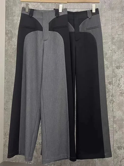 Patchwork Wide Jeans