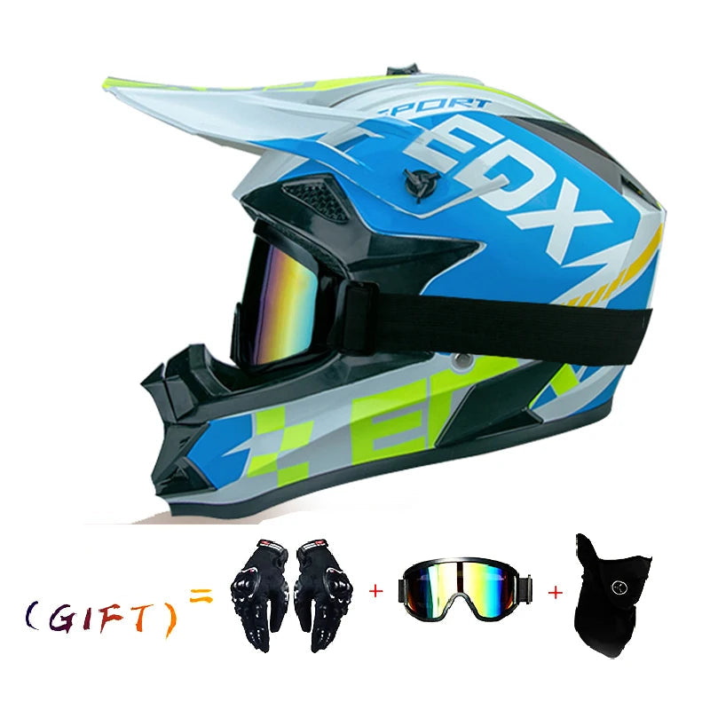 VGV Three-Piece Off-Road Motocross Helmet