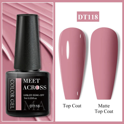 MEET ACROSS Matte Gel Polish