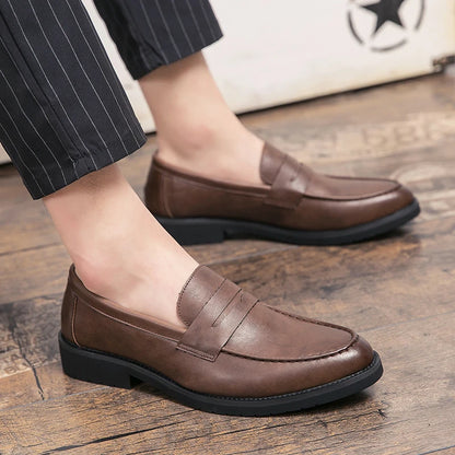Soft Leather Bean Loafers