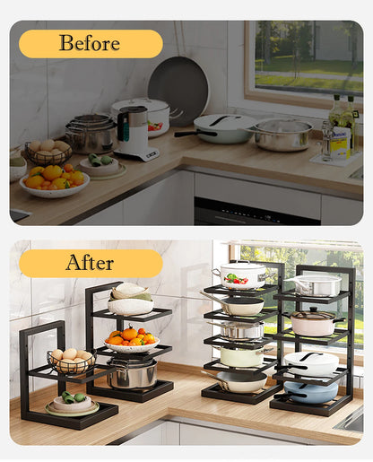 Steel Reusable Organzier Kitchen Adjustable