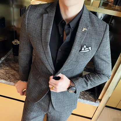 Slim Fit Business High Suit