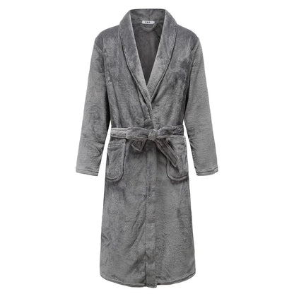 Men’s Plus Size Flannel Kimono Robe