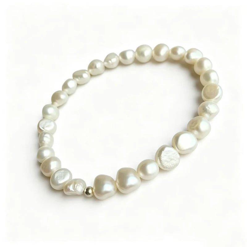 Baroque Pearl Silver Bracelet