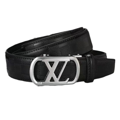 Luxury designer leather belt