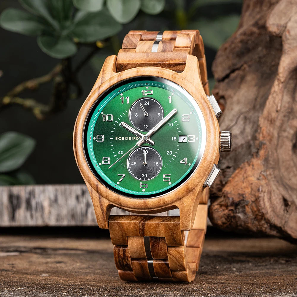 Bobobird Wooden Chronograph Watch