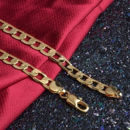 18K Gold Cuban Chain Necklace
