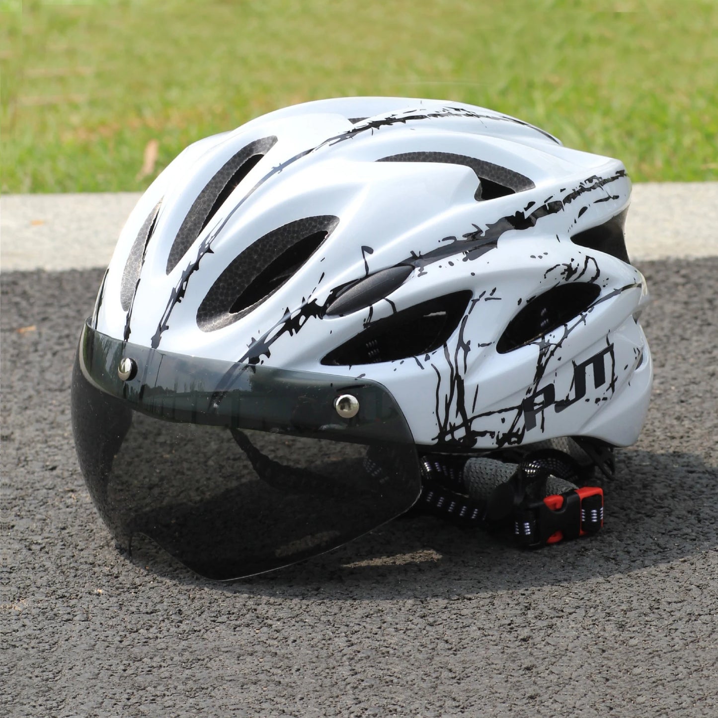 Magnetic Goggle PC Shell Bike Helmet