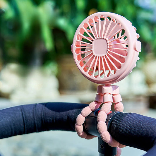 USB Rechargeable Clip On Baby Stroller Fan