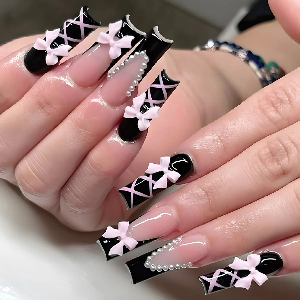 Leopard Cherry Press-On Nails