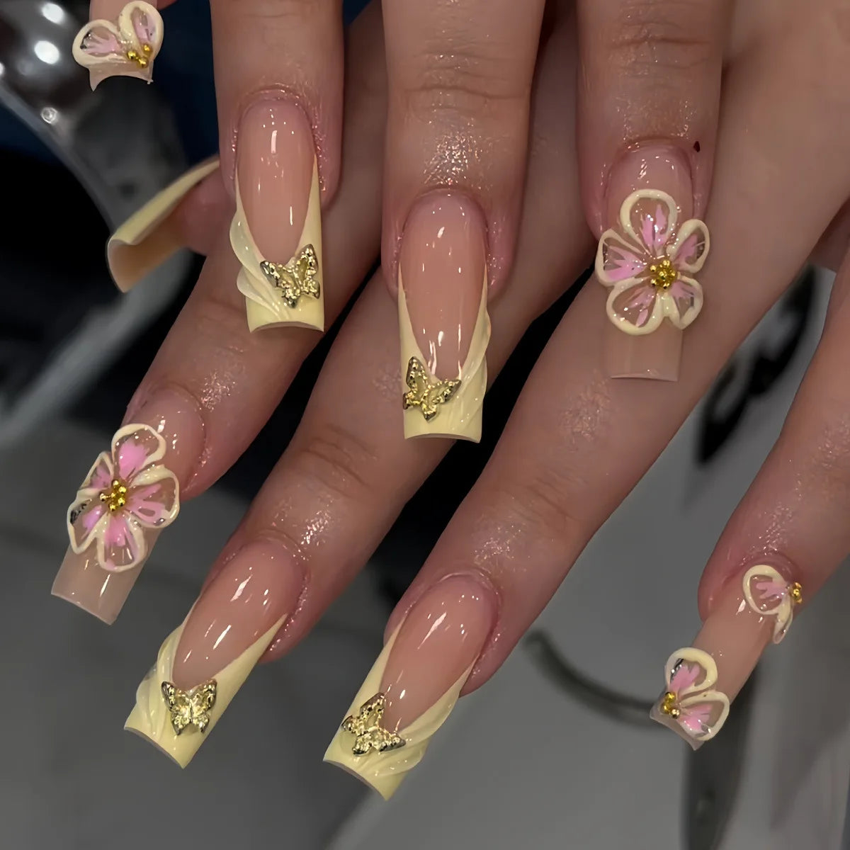 Leopard Cherry Press-On Nails