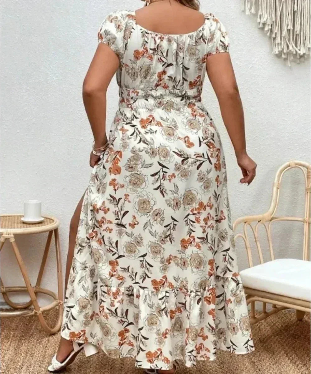 Printed Lace Dress