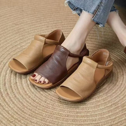 Basic Artificial Leather Sandals