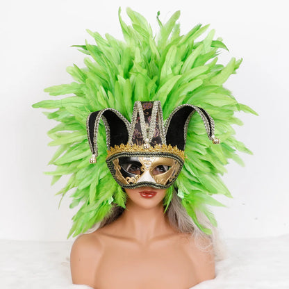 Feather Masquerade Party Mask