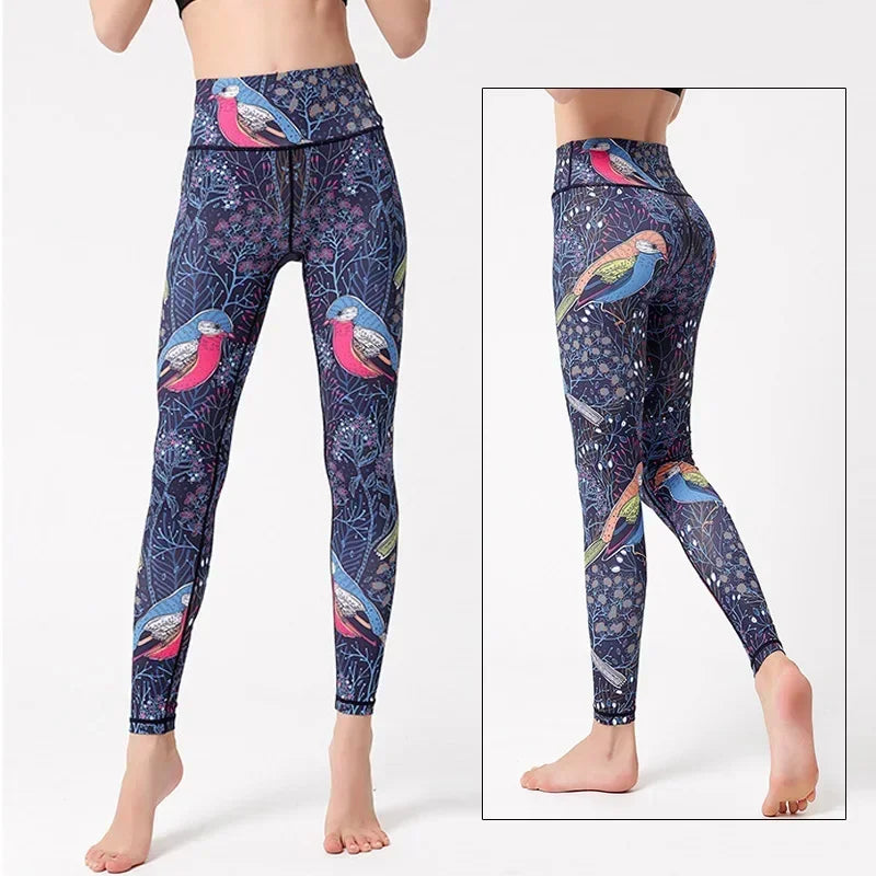 Cloud Hide Floral Push-Up Leggings