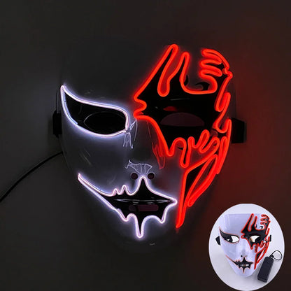 Glowing EL Wire Party Mask