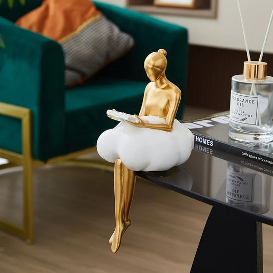 Golden Resin Decorative Figurine
