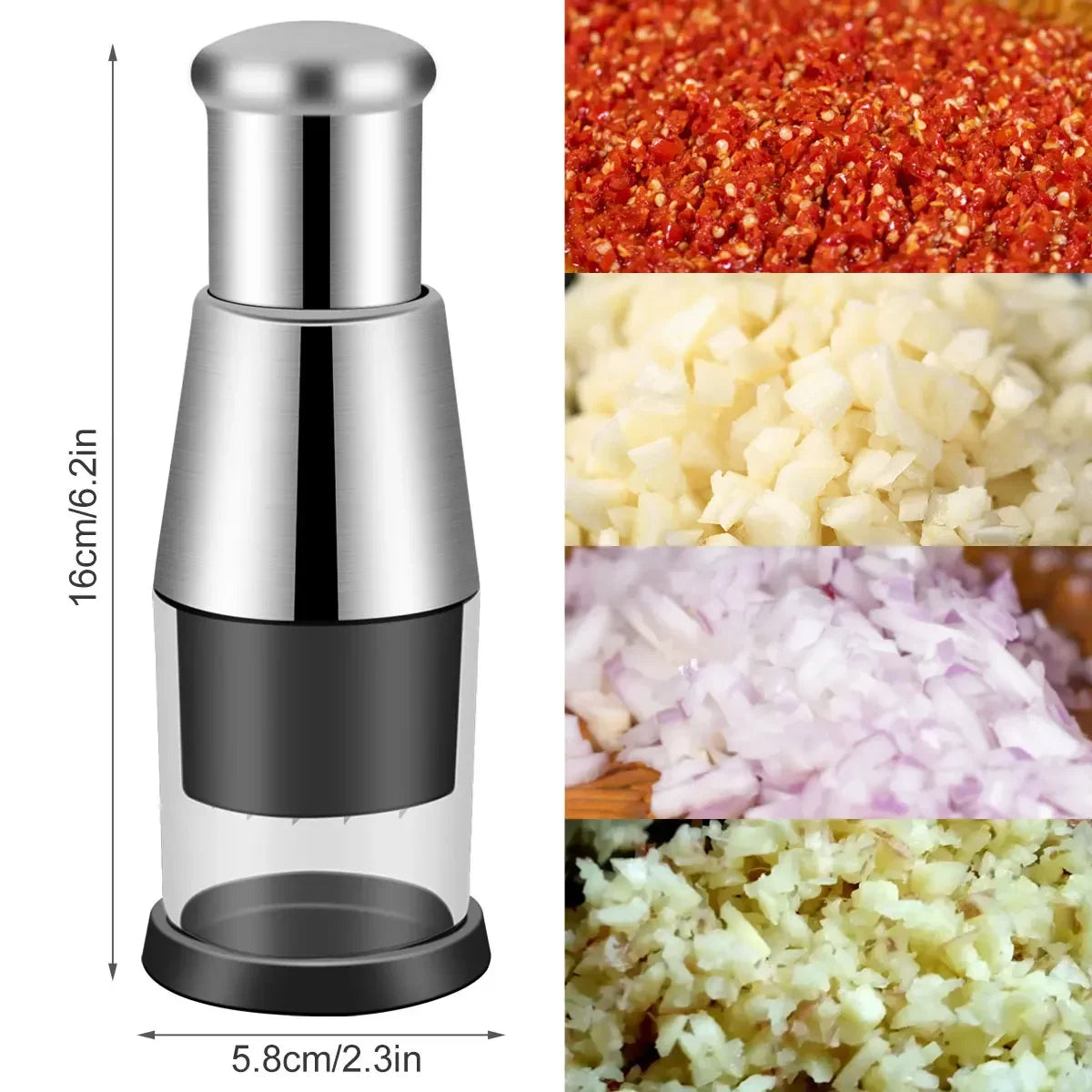 Handheld Steel Garlic Crusher