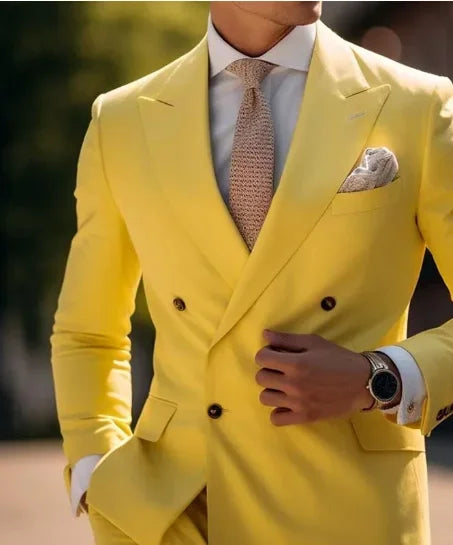 High Brown Double Breasted Suit