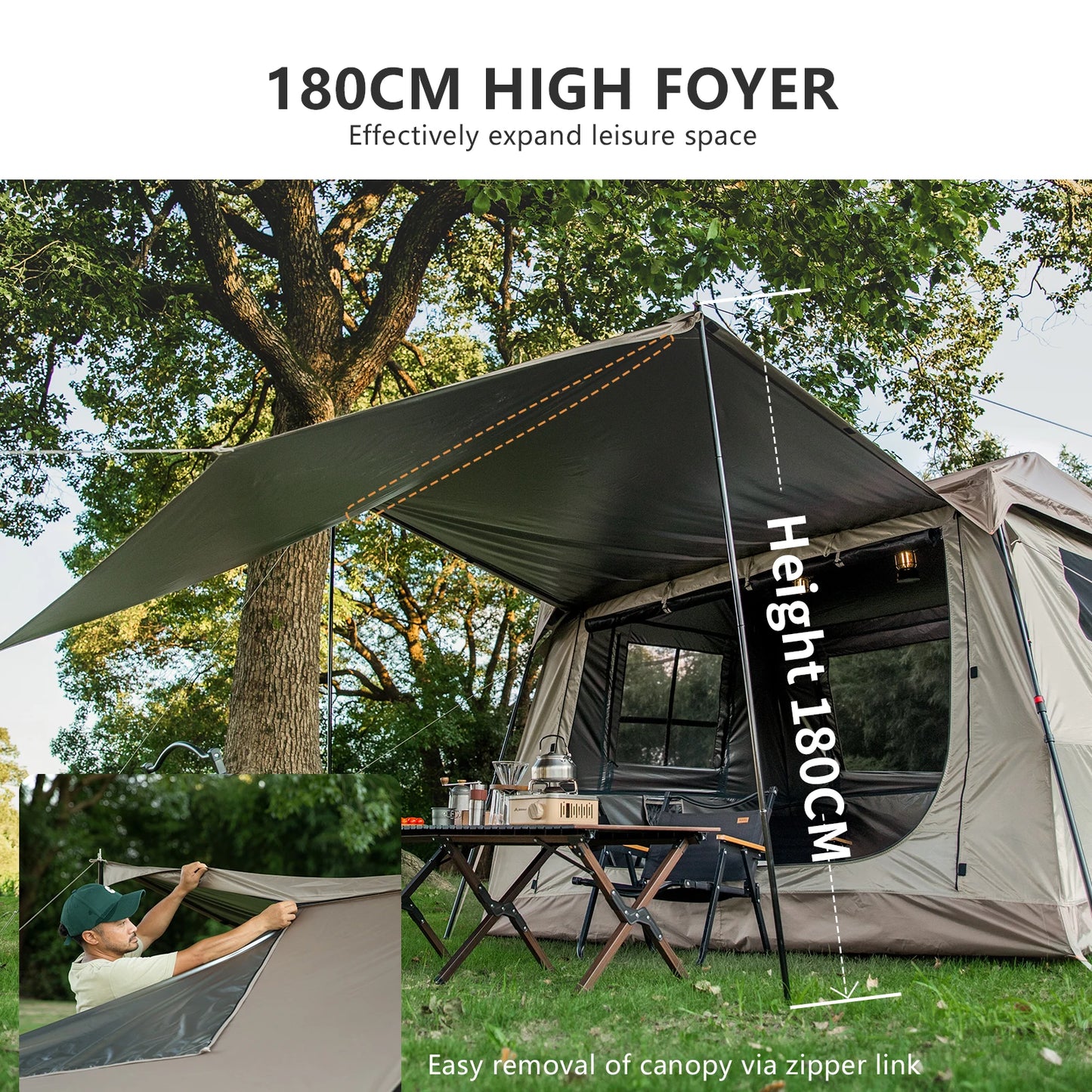 Automatic Ridge Camping Tent 3-4 Person