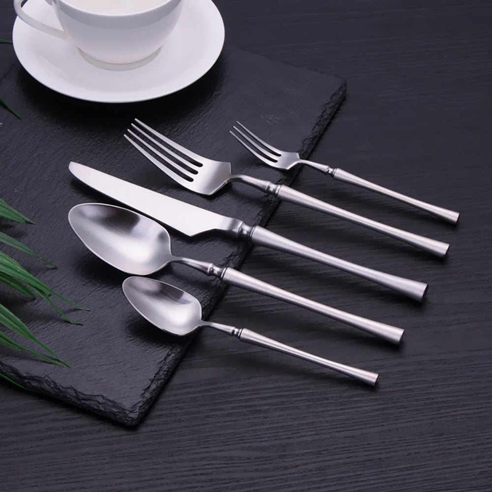 Metal Solid Sliver Cutlery Set