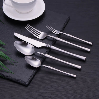 Metal Solid Sliver Cutlery Set