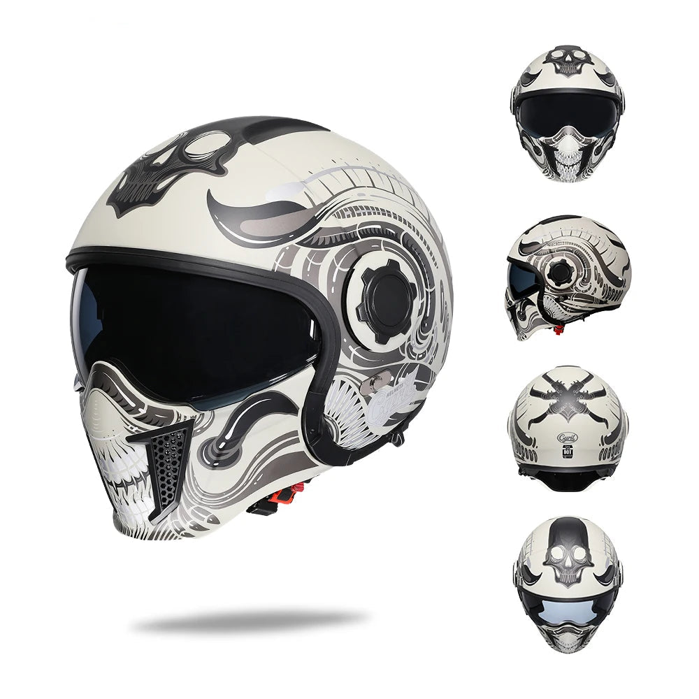 CYRIL Double-Lens Modular Open-Face Helmet