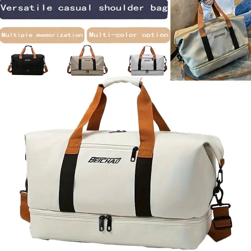 Lightweight Oxford Weekender Bag