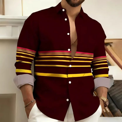 Striped Casual Print Shirt