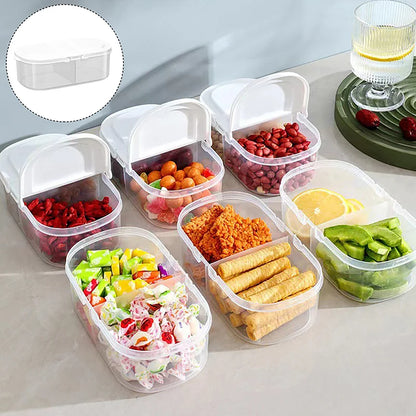 Soft Storage Jar Double Compartment