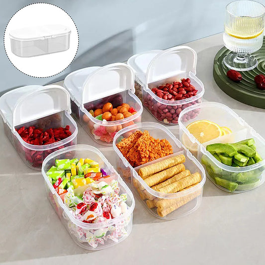 Soft Storage Jar Double Compartment