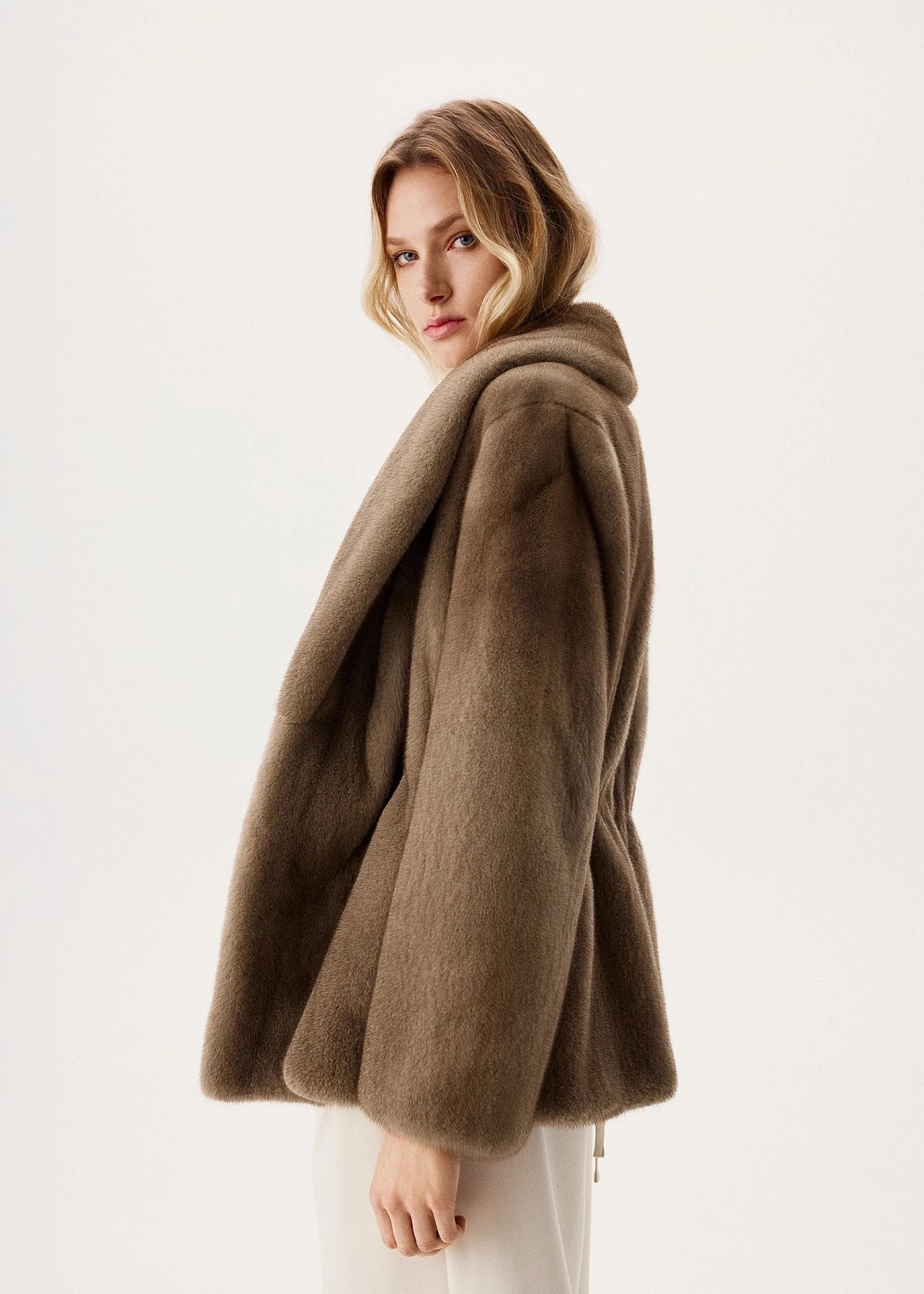 Faux Mink Short Coat