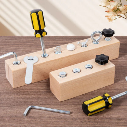 Wooden Screw Nut Toy