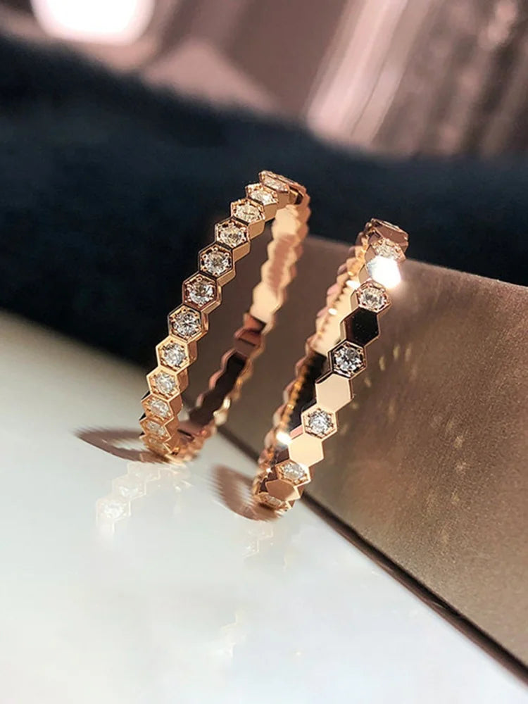 Zircon Wedding Band Ring