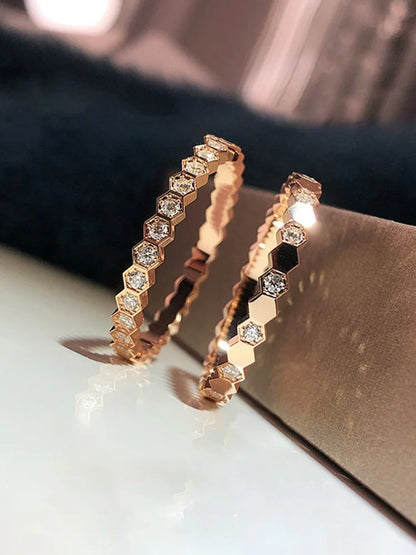 Zircon Wedding Band Ring