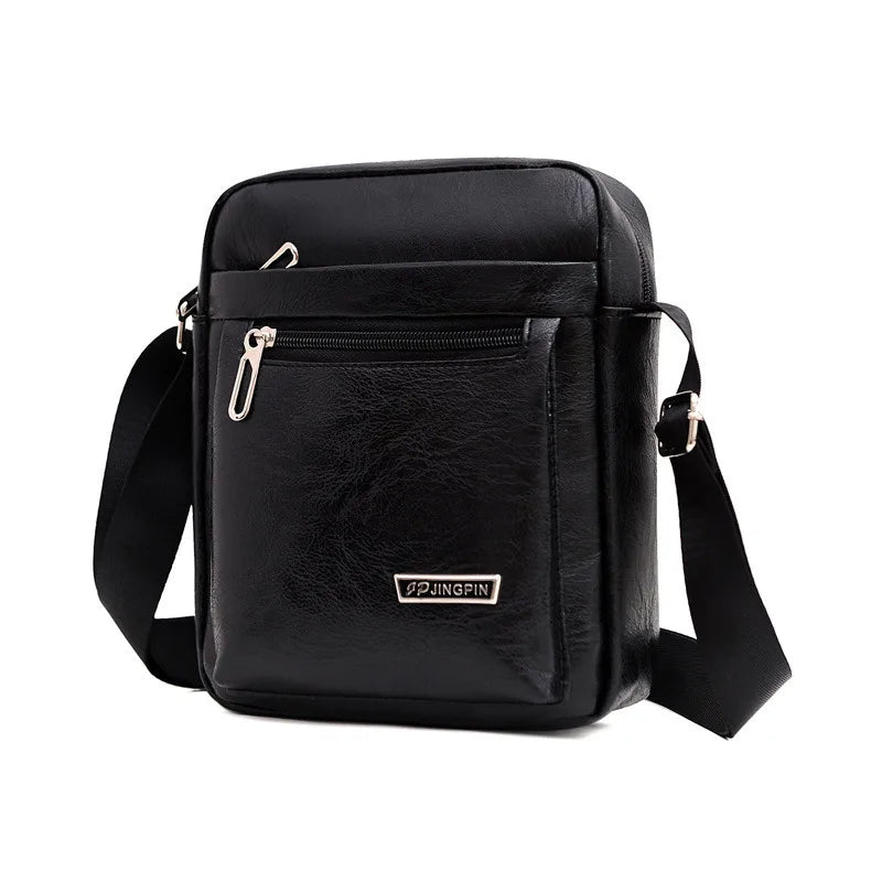 Split Leather Business Messenger Bag