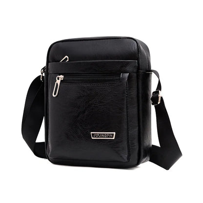Split Leather Business Messenger Bag