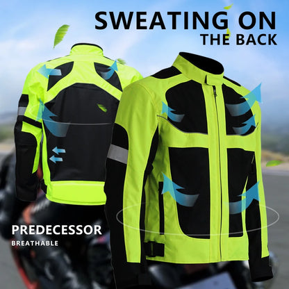 Reflective Night-Ride Protective Jacket