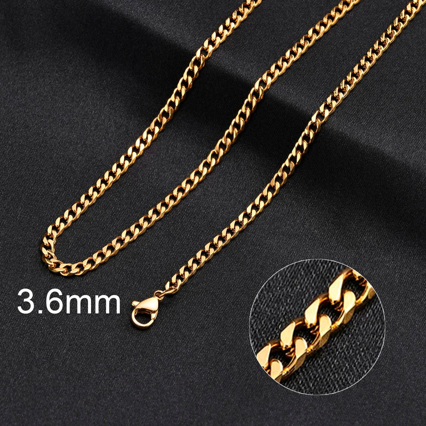 Metal Round Stainless Cuban Chain Party