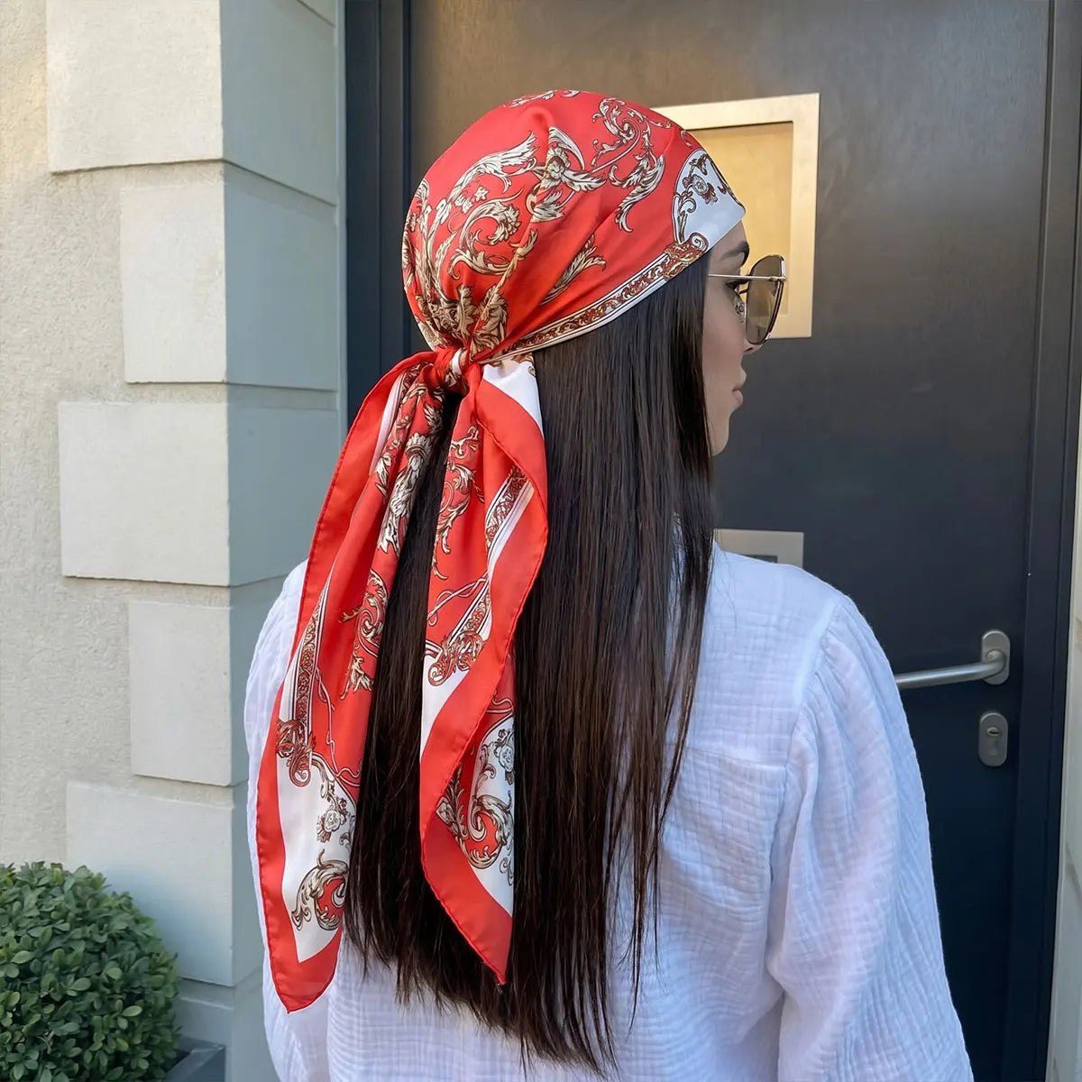 90cm Square Silk Scarf