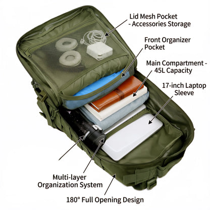 45L Molle Tactical Backpack