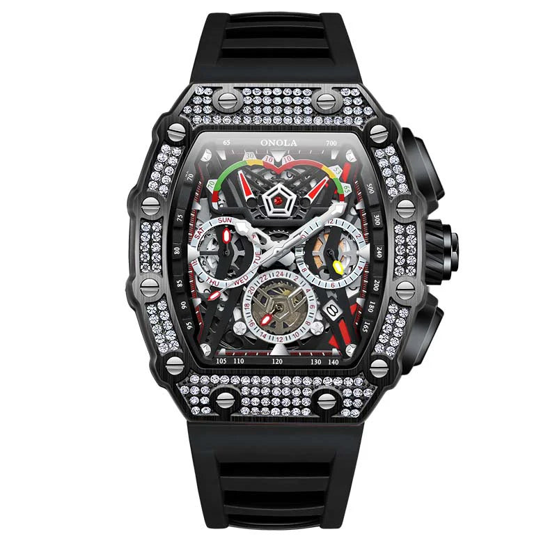 Multifunctional Barrel Quartz Watch