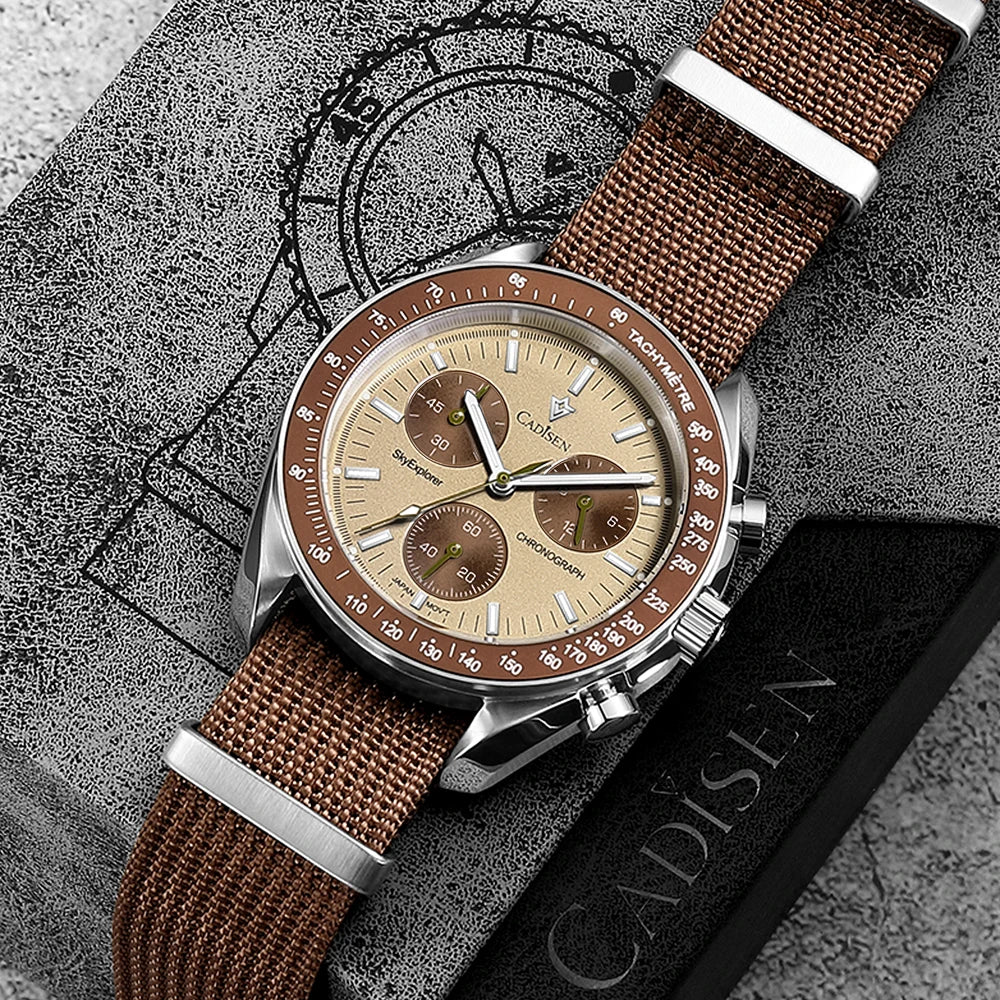 Cadisen Canvas Strap Chronograph