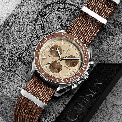 Cadisen Canvas Strap Chronograph