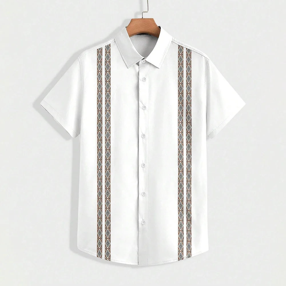 Striped Print Casual Shirt