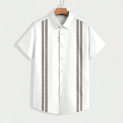 Striped Print Casual Shirt